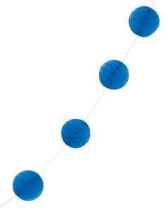 Royal Blå Honeycomb Guirlander 213 cm