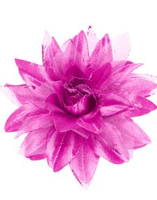 Hårspænde med Elegant Pink Blomst og Glitter