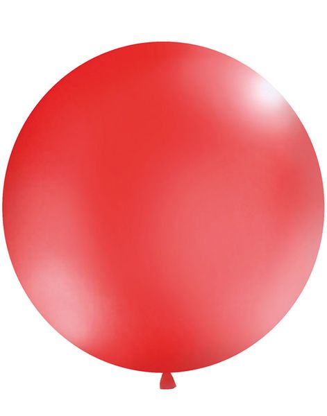 RØD Pastelfarvet Rund JUMBO Ballon 1 meter