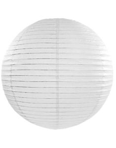 Hvid Papirlanterne 20 cm