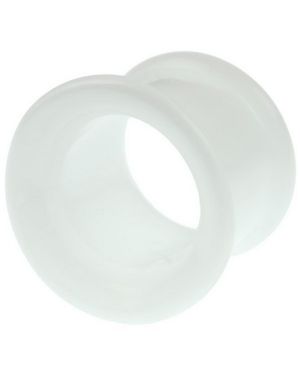 Hvid Pyrex Piercing Tunnel