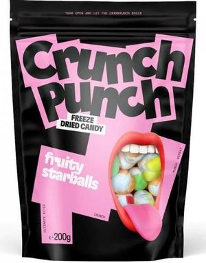 Crunch Punch Fruity Starballs - Pose med Frysetørket Godteri 100 gram
