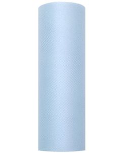 LYSEBLÅ Bordløber i Tyl 15 cm x 9 meter