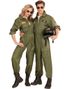 Top Gun Inspireret Jumpsuit Damekostume