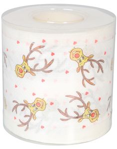 Toiletpapir / toiletpapir med Rudolf-motiv