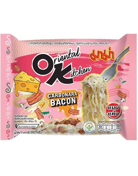 MAMA Oriental Kitchen Instant Noodles Carbonara Bacon 85 g (Thailand)