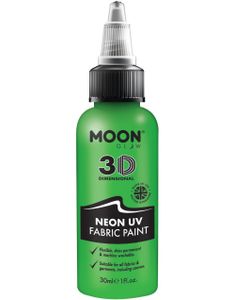 Grøn Neon UV/Blacklight Tekstilmaling 30 ml