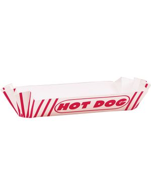 8 stk. Hot Dog-Bægre i Pap - Retro Cinema