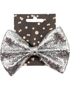 Sølvfarvet Butterfly med Glitter