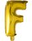 JUMBO Gullfarget Bokstavballonger A-Z - 102 cm