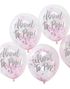 5 stk 30 cm - About to Pop Ballonger med Rosa Konfetti - Oh Baby