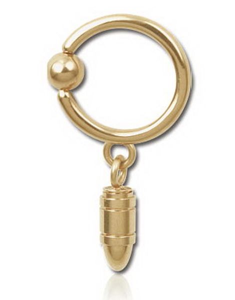 Hængende Patron Bronze - 1.6 x 12 mm BCR Piercing