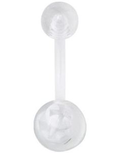 Cross Hvid Navlepiercing