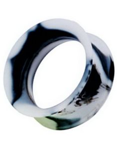 Excentrisk Storm - Hvid, Grå og Sort Piercing Tunnel
