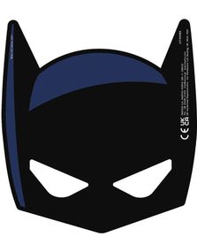 6 stk Batman Pappmasker med Strikk