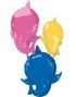 Baby Shark Familien AirWalker - Folieballong 91x167 cm