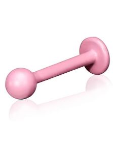 Lys Rosa Labret med Rund Kugle - 1.2 x 8 mm