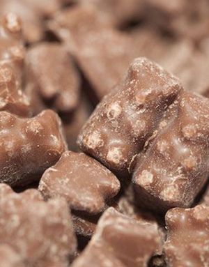 1,2 kg Franssons Konfektyrer Nallar - Skumbamser med Sjokoladetrekk
