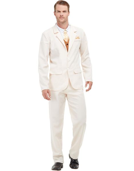 Beige 20’er Kostume til Mænd