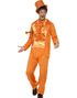 Orange Dum og Dummere Inspireret Herrekostume 