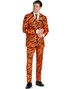 Orange Tigerstripete Dress til Herre - Suitmeister - Medium