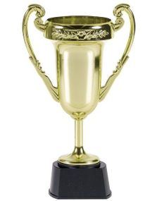 Gullfarget Pokal 23x14 cm