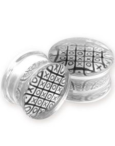 XOXO - Gennemsigtige Piercing Plug