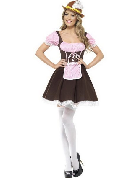 Kropige med Kort Kjole - Oktoberfest Kostume