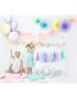 Lys Lilla Candy Mønstret Folieballon 45 cm