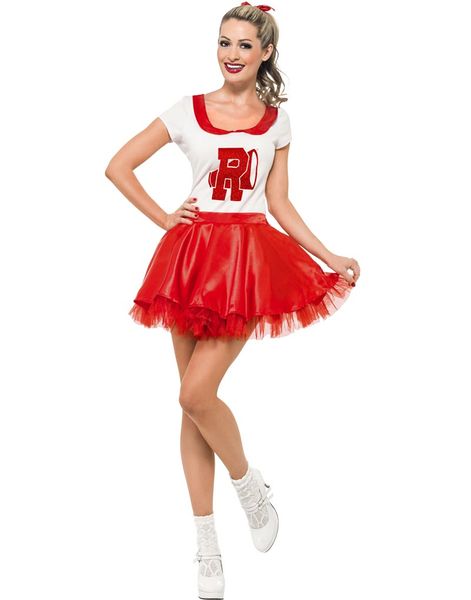 Cheerleader Sandy - Licenseret Grease Kostume