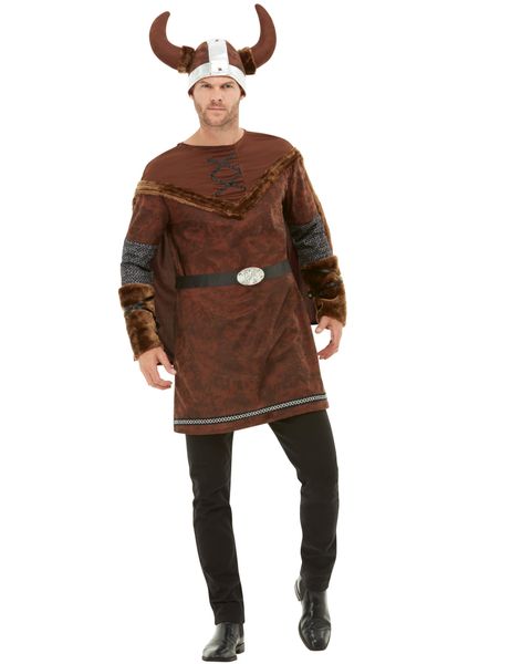 Viking Barbaren - Kostume til Mand med Hjelm