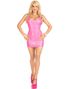 Barbie Inspirert Kort Rosa Kjole i Vinyl til Dame - Small