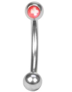 Switzerland - Øjenbrynspiercing - 1.2 mm x 8 mm
