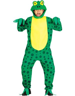 Grøn Frø Jumpsuit Kostume til Mand