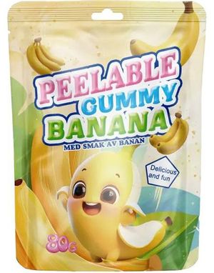 Peelable Gummi Banana 80 g