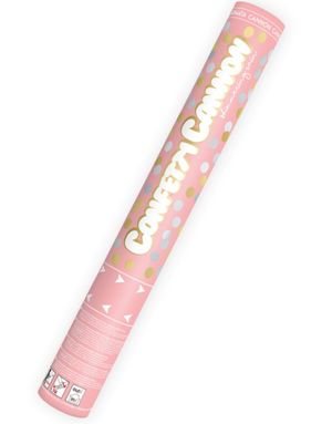 Sølv- og Guldfarvet Konfetti Kanon 40 cm