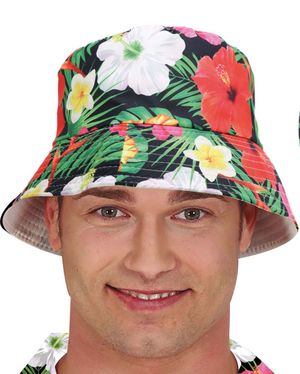 Bøttehatt med Blomster Motiv