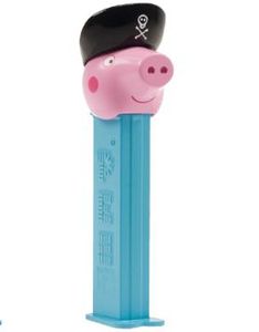 Pirat Georg Gris Pez-Holder med 2 stk Pez Pakker