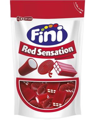Fini Sensation Red Mix - Forskjellig Vingummi med Fyll 165 gram