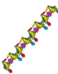 Party Guirlander med Toucan Fugler - 3 meter