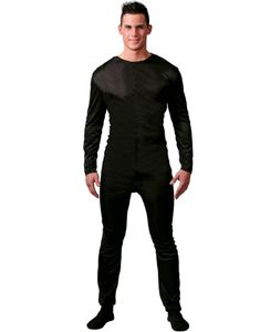 Sort Heldragt/Bodysuit til Mand