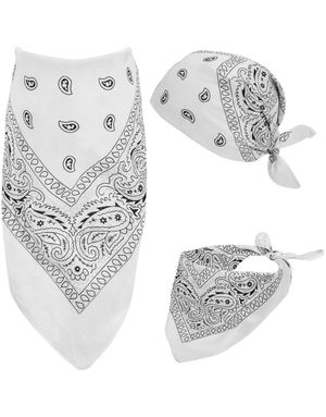 Paisley Bandana - Hvid
