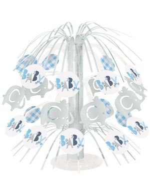 Baby Blue Elephant Borddekorasjon 22 cm