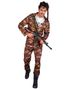 Brunt Soldat Kostyme - M
