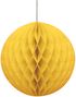 Gul Honeycomb Ball Vælg Størrelse 10-40 cm