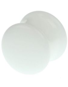 Hvid Pyrex Piercing Plug