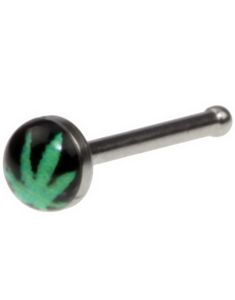 Weed - Lige Næsepiercing