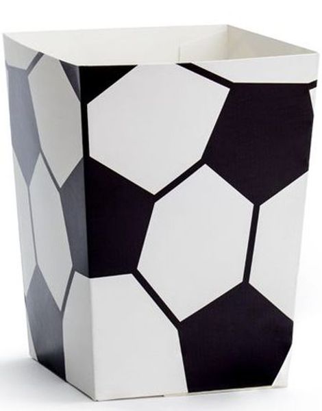 6 stk Fotball Snack/Popcornbeger