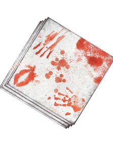 12 stk Blodige Servietter 33x33 cm