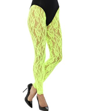 Neongrønne Blonde-Leggings